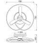Mantra Ocean 8235 lampa podsufitowa 1x60 W biała-drewno zdj.2