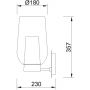 Mantra Nora 8280 kinkiet 1x20 W biały-przezroczysty-drewno zdj.2