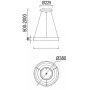 Mantra Niseko 8627 lampa wisząca 1x30 W złota zdj.2