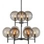 Markslöjd Crown 107921 lampa wisząca powyżej 6x20 W czarna zdj.1