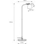 Markslöjd Tilt 108966 lampa stojąca 1x60 W szara zdj.2