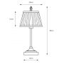 Markslöjd Oxford 108973 lampa stołowa 1x40 W biała-mosiądz zdj.2