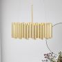 Markslöjd Level 108047 lampa wisząca 3x60 W złota zdj.3