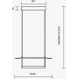 Maytoni Ambience MOD280PLL30B3K1 lampa wisząca 1x30 W biała-czarna zdj.2