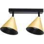 Milagro Cone ML1121 lampa podsufitowa 2x10 W czarna-złota zdj.1