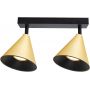 Milagro Cone ML1121 lampa podsufitowa 2x10 W czarna-złota zdj.4