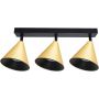 Milagro Cone ML1122 lampa podsufitowa 3x10 W czarna-złota zdj.1