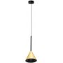 Milagro Cone ML1124 lampa wisząca 1x10 W czarna-złota zdj.1