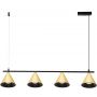 Milagro Cone ML1125 lampa wisząca 4x10 W czarna-złota zdj.4