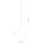 Milagro Vaso ML1403 lampa wisząca 1x4 W czarna-przydymiona zdj.2