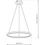 Milagro Hoop ML1541 lampa wisząca 1x27 W czarna zdj.2