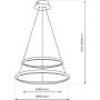 Milagro Hoop ML1542 lampa wisząca 1x51 W czarna zdj.2