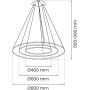 Milagro Hoop ML1543 lampa wisząca 1x93 W czarna zdj.2