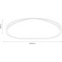 Milagro Halo ML1844 lampa podsufitowa 1x38 W biała-czarna zdj.2