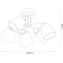 Milagro Pafos ML2258 lampa podsufitowa 5x15 W czarna zdj.2