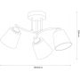 Milagro Pafos ML2260 lampa podsufitowa 3x15 W chrom zdj.2