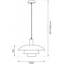 Milagro Ferro ML2361 lampa wisząca 1x15 W zdj.2