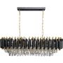 Milagro Cristal ML2518 lampa wisząca x10 W czarna-złota zdj.1