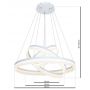 Milagro Ring ML4080 lampa wisząca 3x114 W biała zdj.2