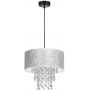 Milagro Almeria MLP6436 lampa wisząca 1x60 W czarna-chrom-srebrna-kryształ zdj.1