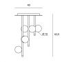 Miloox Pomi 1744100 lampa podsufitowa 6x40 W biały zdj.2