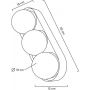 Moosee Drops MSE010100272 kinkiet 3x5 W biały zdj.2