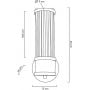 Moosee Pilar MSE010400192 kinkiet 1x40 W przezroczysty zdj.2