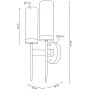 Moosee Torch MSE010400199 kinkiet 2x40 W złoty zdj.2