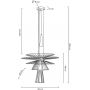 Moosee Sesto MSE1501100139 lampa wisząca 2x5 W czarna zdj.2