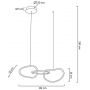 Moosee Jazz MSE1501100203 lampa wisząca 3x36 W złota zdj.2