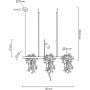 Moosee Plant MSE1501100210 lampa wisząca 2x17 W czarna zdj.2