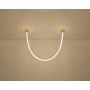 Moosee Lasso MSE1501100440 lampa wisząca 1x40 W biała-złota zdj.2