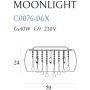 MaxLight Moonlight C007606X lampa podsufitowa zdj.2