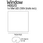 MaxLight Window H0020 lampa podsufitowa 1x18 W biała zdj.2