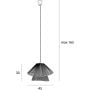 MaxLight Amalfi P0578 lampa wisząca 1x15 W beżowa zdj.2