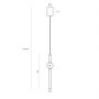MaxLight Verdes P0612 lampa wisząca 1x10 W czarna zdj.2