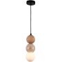 MaxLight Alice P0664 lampa wisząca 1x7 W biała-drewno zdj.1