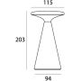 MaxLight Funghi T0063 lampa stołowa 1x1.6 W czarna zdj.2