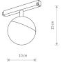 Nowodvorski Lighting LVM 10152 lampa do szynoprzewodów 1x8 W biały-czarny zdj.2