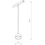 Nowodvorski Lighting LVM 10653 lampa do szynoprzewodów 1x5 W biały-czarny zdj.2