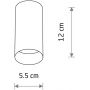 Nowodvorski Lighting Mono S 10778 lampa podsufitowa 1x10 W czarna zdj.2