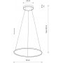 Nowodvorski Lighting Circolo 10862 lampa wisząca 1x21 W czarna zdj.2