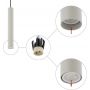 Nowodvorski Lighting Fourty 10902 lampa wisząca 1x10 W szary/popielaty zdj.3