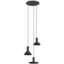 Nowodvorski Lighting Hermanos 10905 lampa wisząca 3x10 W czarna zdj.1