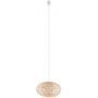 Nowodvorski Lighting Rattan 11154 lampa wisząca 1x25 W biała-drewno zdj.1