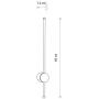 Nowodvorski Lighting Orla 11548 kinkiet 1x12 W czarny zdj.2