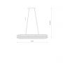 Nowodvorski Lighting Luxora Oval 11707 lampa wisząca 1x40 W przezroczysta zdj.2