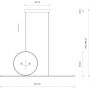 Nowodvorski Lighting Lineo 11879 lampa wisząca 2x39 W biała-czarna zdj.2