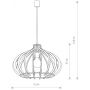 Nowodvorski Lighting Ika 4174 lampa wisząca 1x25 W drewno zdj.2