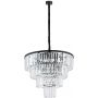 Nowodvorski Lighting Cristal 7614 lampa wisząca x25 W czarna-przezroczysta zdj.1